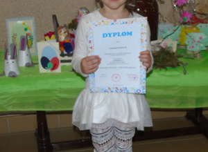 Sukces naszego wychowanka w ogólnopolskim konkursie plastycznym pt ” Pisanki, pisanki jajka kolorowe”