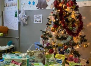 Przekazanie darów do Domu Dziecka w Piotrkowie Trybunalskim.