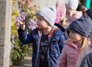 Jesienny spacer przedszkolaków