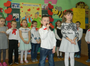 Uroczystość z okazji Dnia Babci i Dziadka w grupie "Żabki"