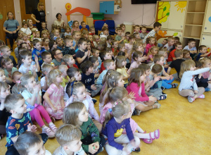 Koncert filharmonii w Przedszkolu Samorządowym w Gorzkowicach.